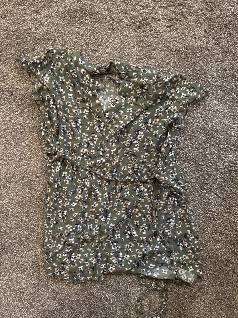 Green maternity tunic